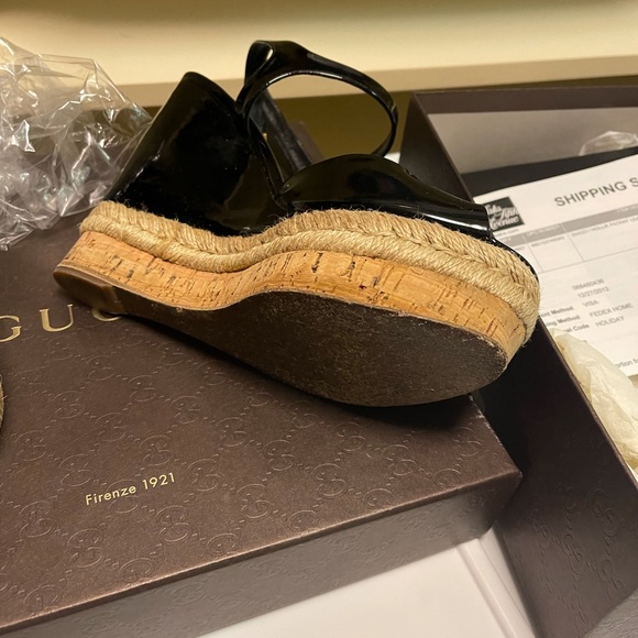 Gucci Patent Leather Wedge - Picture 5 of 8